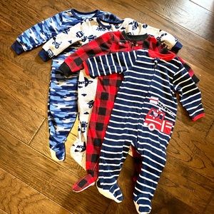 Carter’s + Little Me + Absorba Fleece Zip-Up PJs